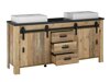 Badkamerset Cirtale 137 (Verouderd hout + Antraciet)