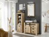 Badkamerset Cirtale 138 (Verouderd hout + Antraciet)