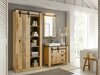 Badkamerset Cirtale 139 (Verouderd hout + Antraciet)