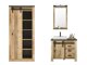 Badkamerset Cirtale 139 (Verouderd hout + Antraciet)
