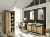 Badkamerset Cirtale 140 (Verouderd hout + Antraciet)