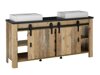 Badkamerset Cirtale 140 (Verouderd hout + Antraciet)