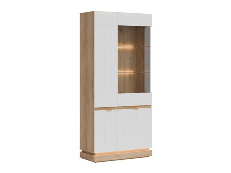 Reol Teselbu 111 (Hvid + Egetræ)