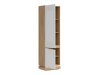 Boekenkast Teselbu 112 (Wit + Eiken)