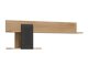 Étagère murale Teselbu 115 (Anthracite + Chêne)