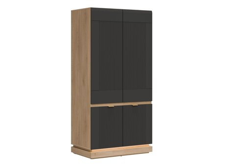 Kledingkast Teselbu 113 (Antraciet + Eiken)