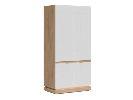 Kledingkast Teselbu 113 (Wit + Eiken)