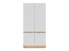 Kledingkast Teselbu 113 (Wit + Eiken)