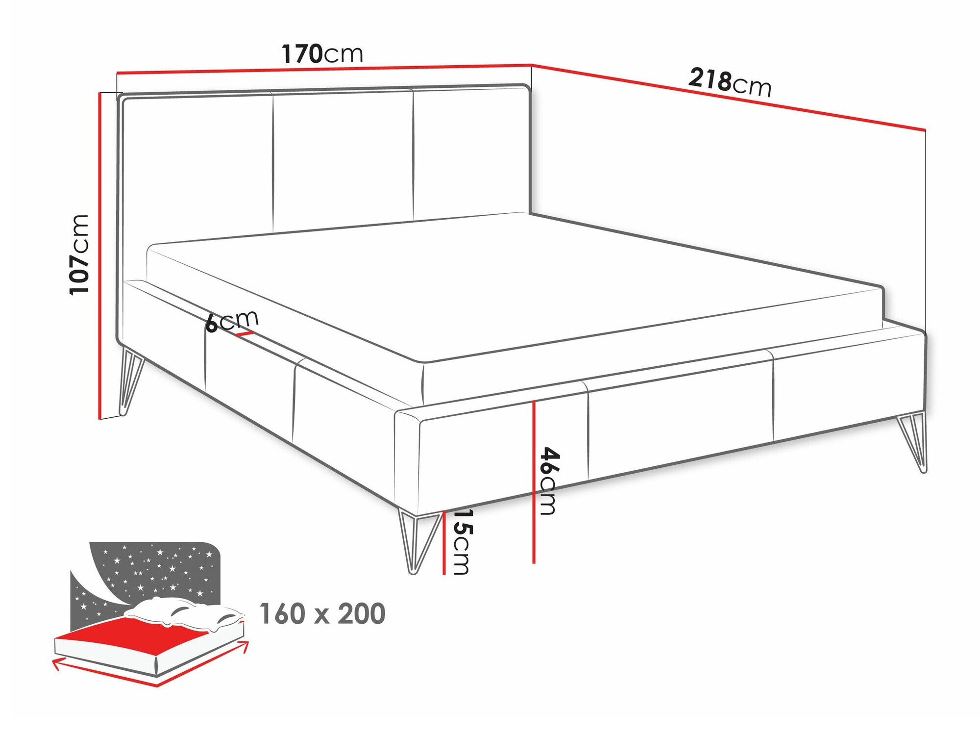 Bed Clovis 118 (Ruben 2108)