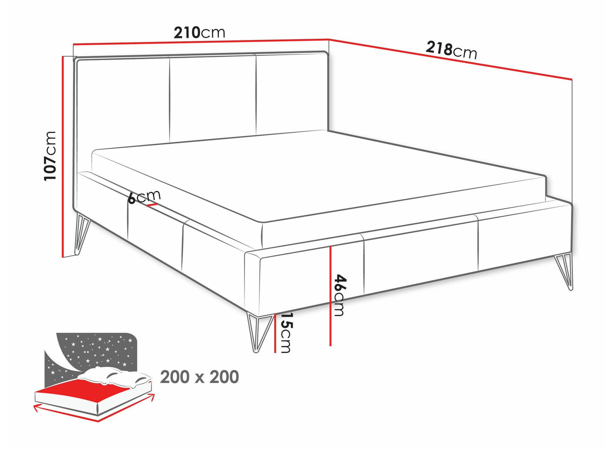 Bed Clovis 118 (Ruben 2108)