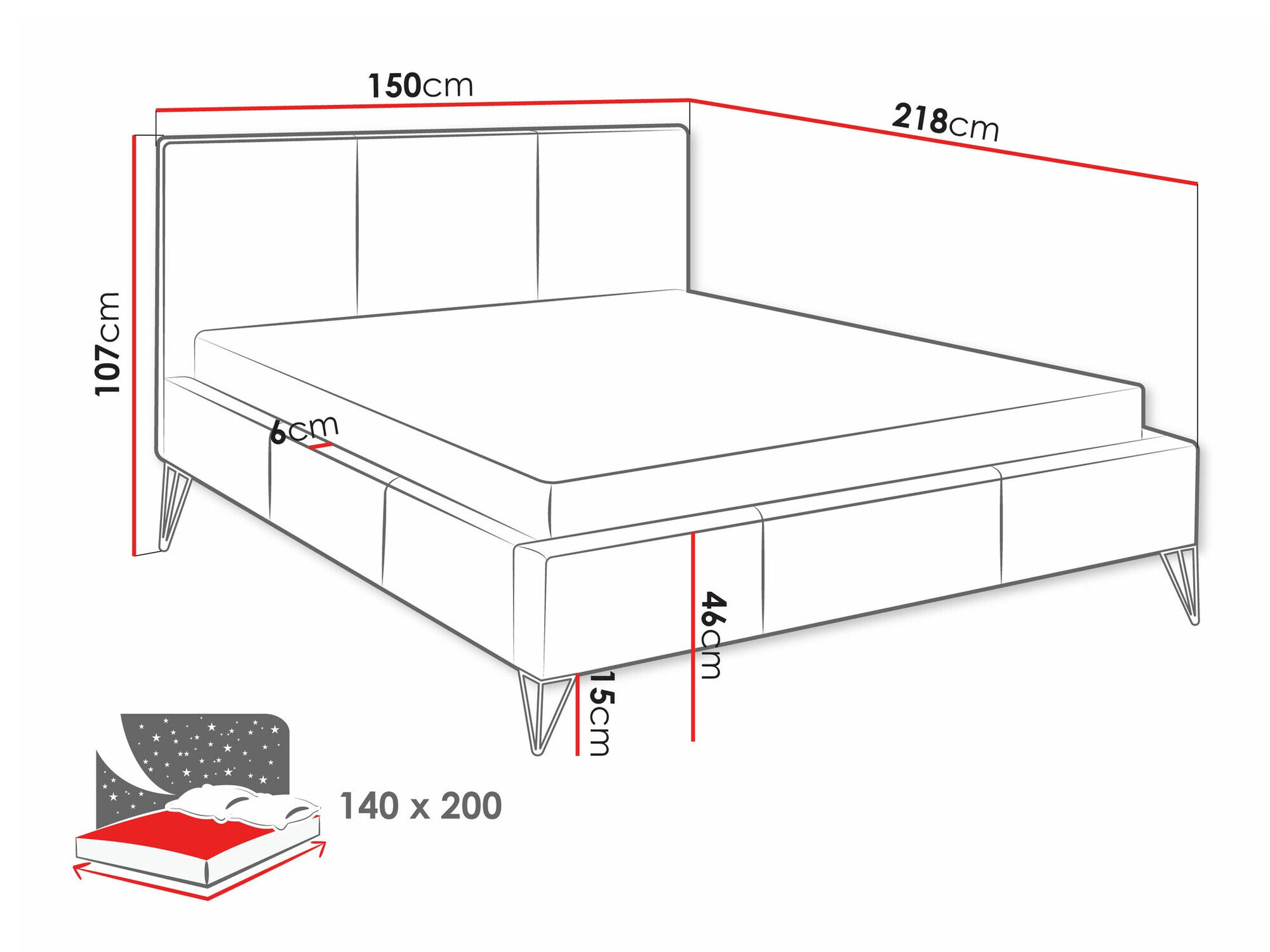 Bed Clovis 118 (Ruben 2111)