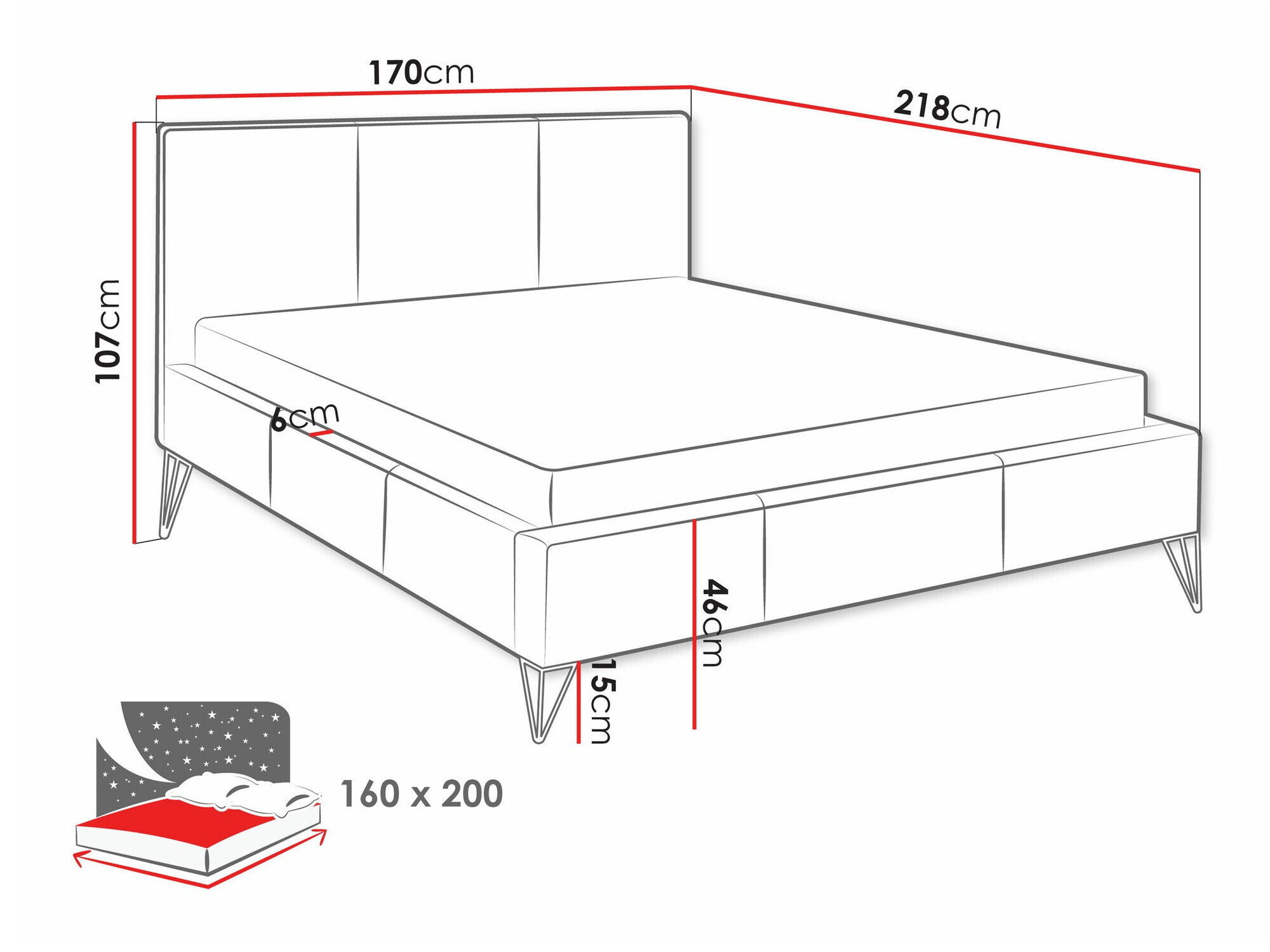 Bed Clovis 118 (Ruben 2111)