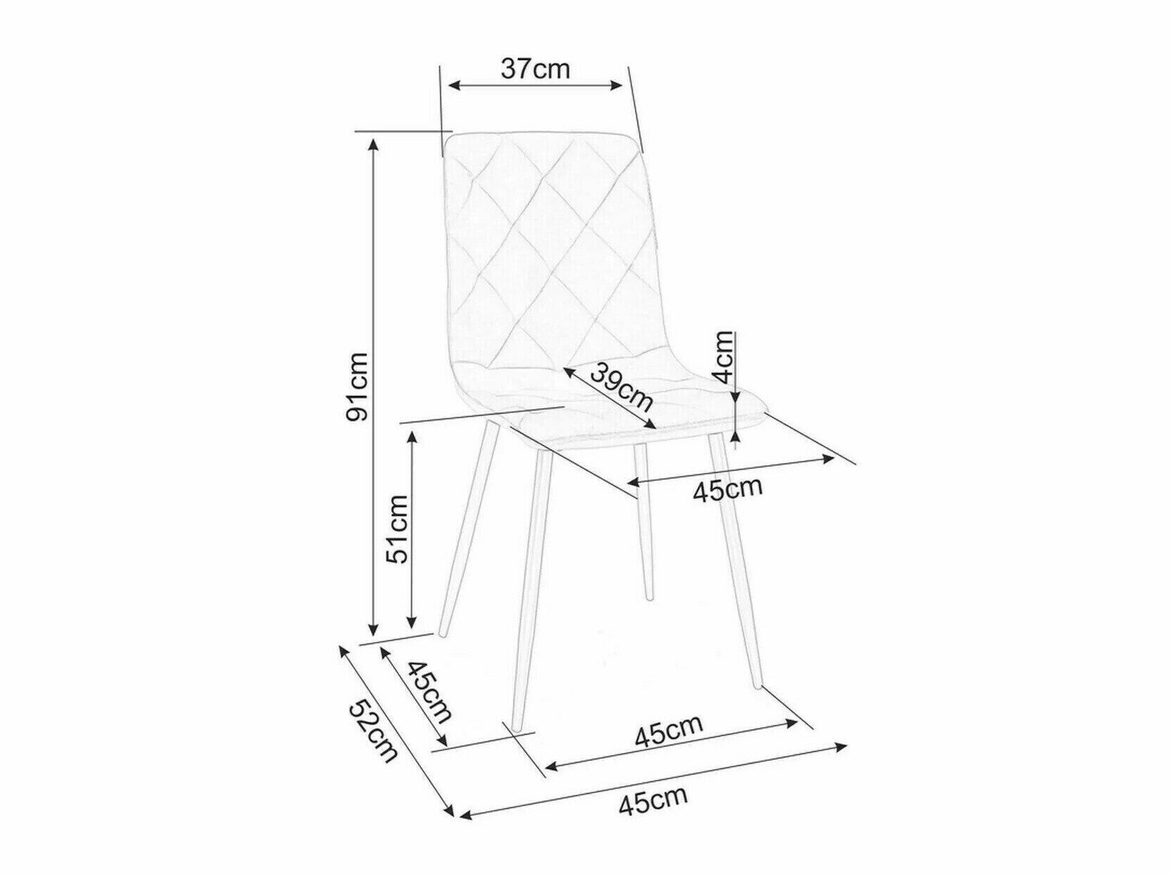 Stol Detroit 741 (Lys oliventræ)