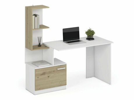 Bureau Houston 1948 (Wit + Artisan eiken)