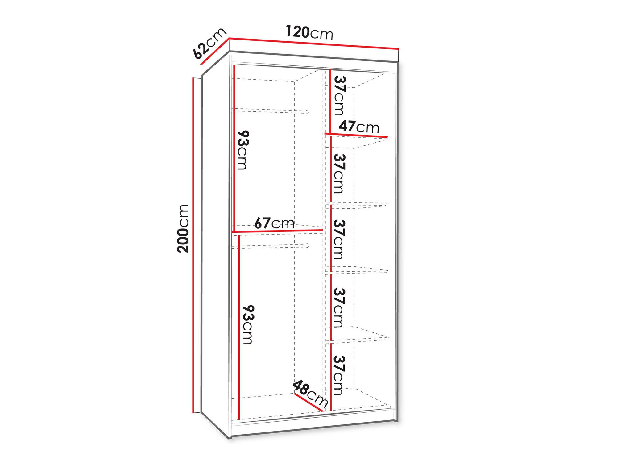 Garderobeskab Hartford 501 (Artisan eg)