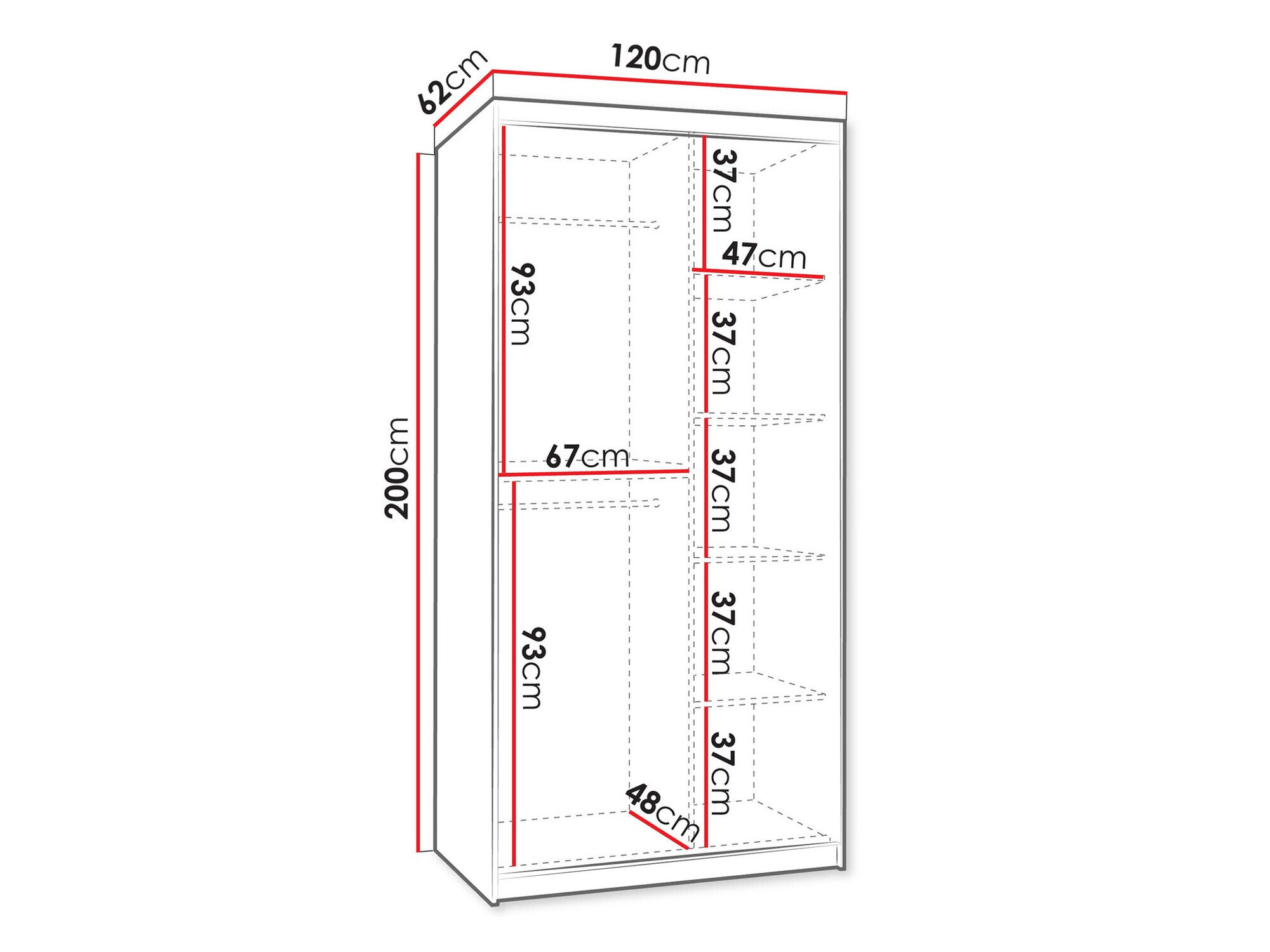 Garderobeskab Hartford 501 (Kashmir)
