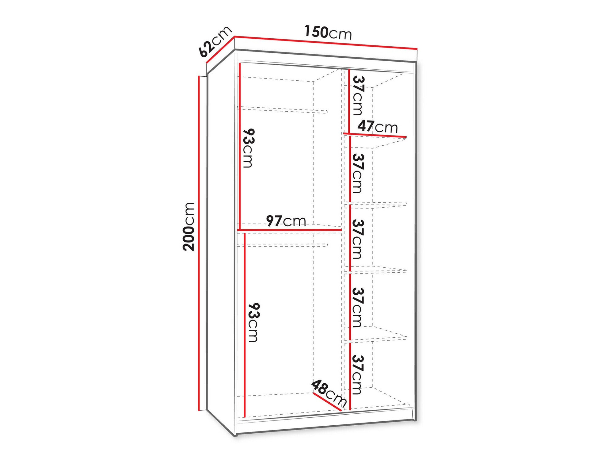 Garderobeskab Hartford 503 (Artisan eg)