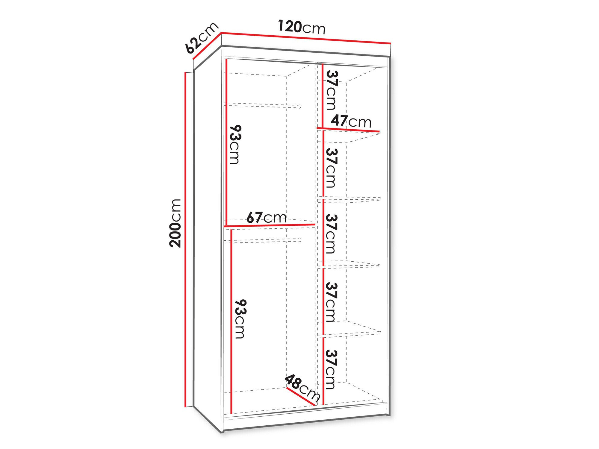 Garderobeskab Hartford 504 (Kashmir)