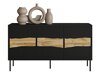 Bufet Monevare 100 (Negru + Stejar Wotan)