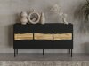 Dressoir Monevare 100 (Zwart + Wotan eik)
