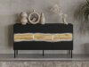 Dressoir Monevare 100 (Zwart + Wotan eik)