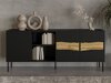 Dressoir Monevare 101 (Zwart + Wotan eik)