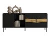 Dressoir Monevare 101 (Zwart + Wotan eik)