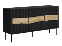 Bufet Monevare 100 (Negru + Stejar Wotan)