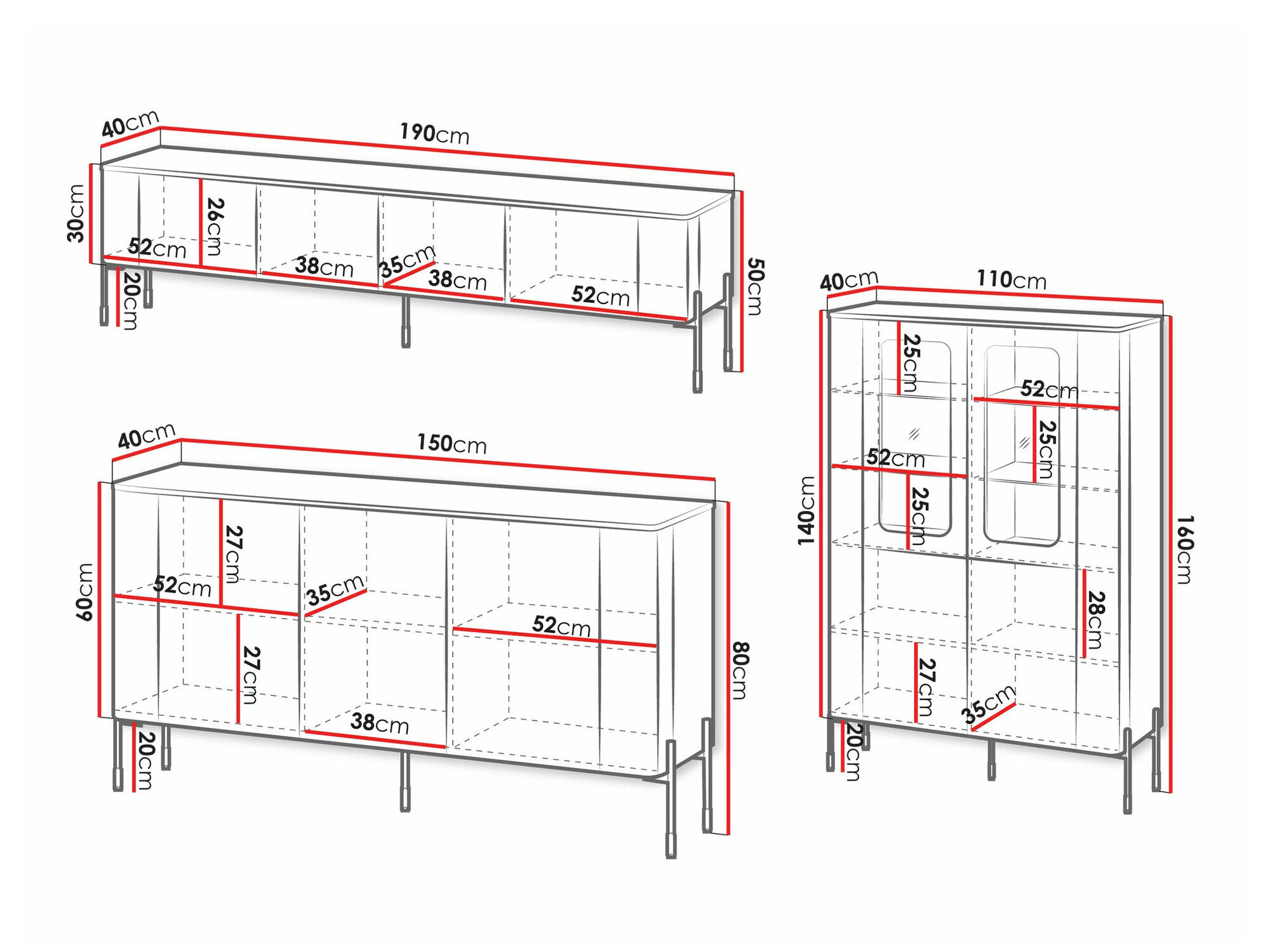 Stuemøbelsæt Mavnue 104 (Hvid)