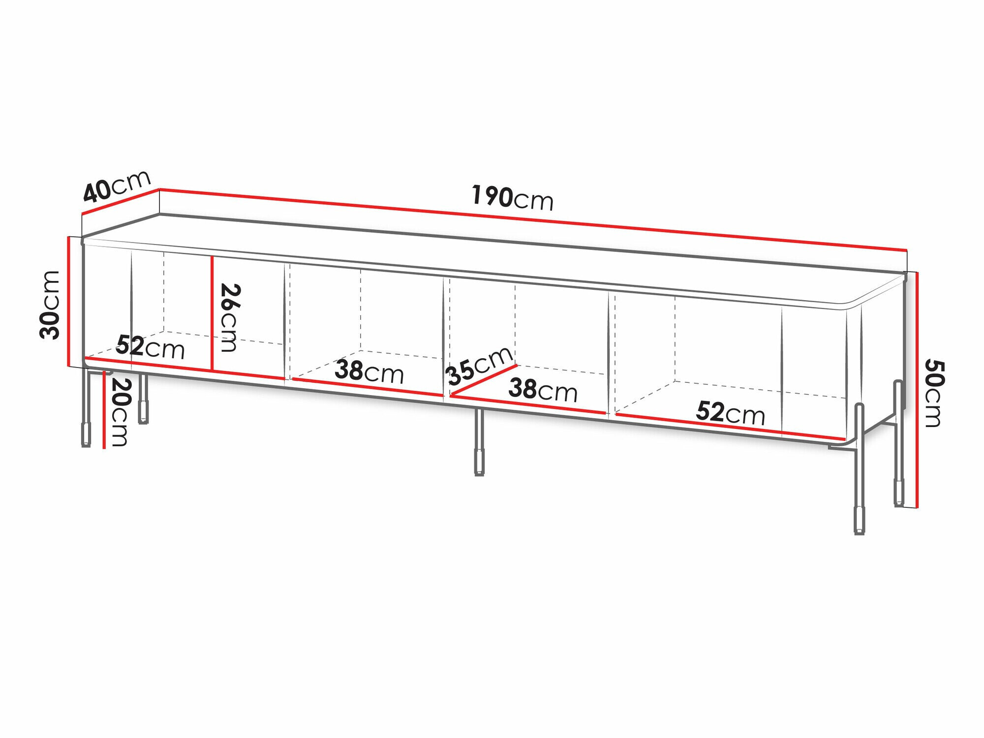 TV-bord Mavnue 102 (Kashmir)