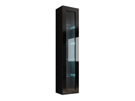 Wandplank Vilrin IV (Zwart + Glanzend zwart)