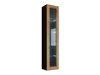 Wandplank Vilrin IV (Zwart + Wotan eik)