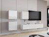Armoire murale Vilrin I (Blanc + Blanc brillant)