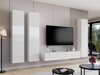 Meuble TV Vilrin I (Blanc + Blanc brillant)
