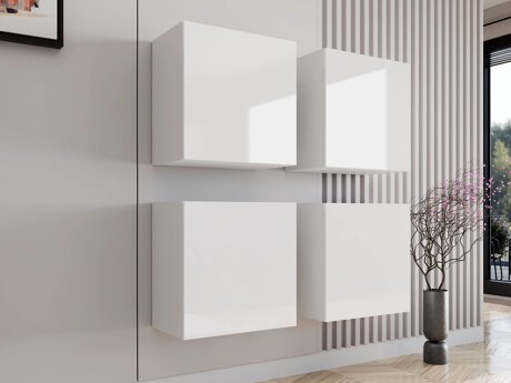 Skabssæt Vilrin (Hvid + Glansfuld hvid)