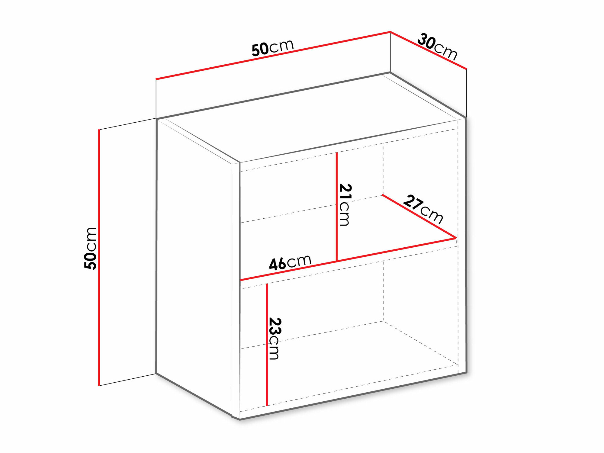 Vægskab Venenou 127 (Sort + Blank sort)
