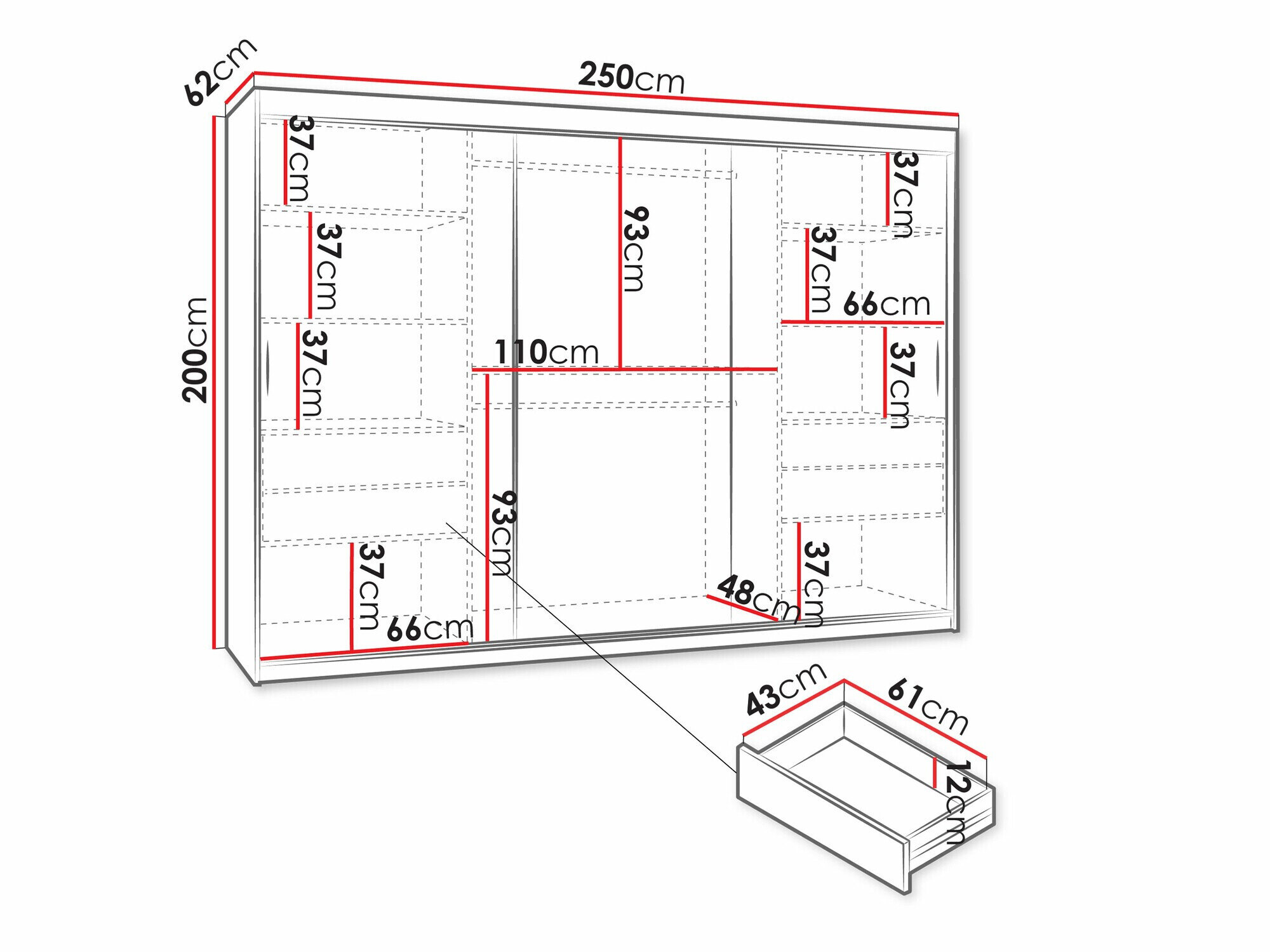 Garderobeskab Hartford 508 (Artisan eg)