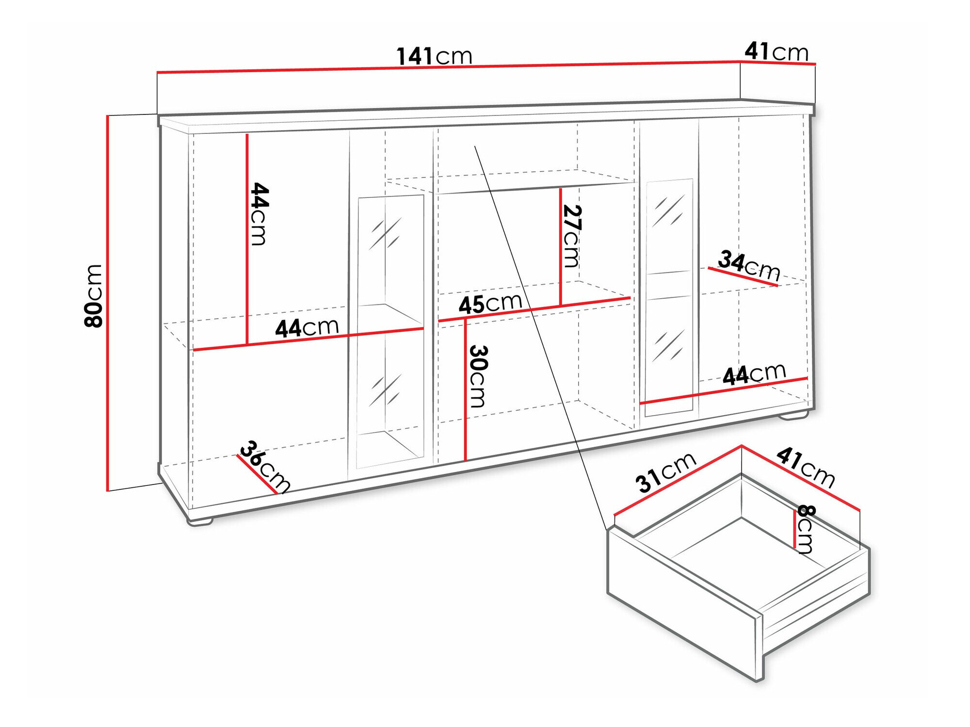Kommode Tucson 114 (Sonoma eg)