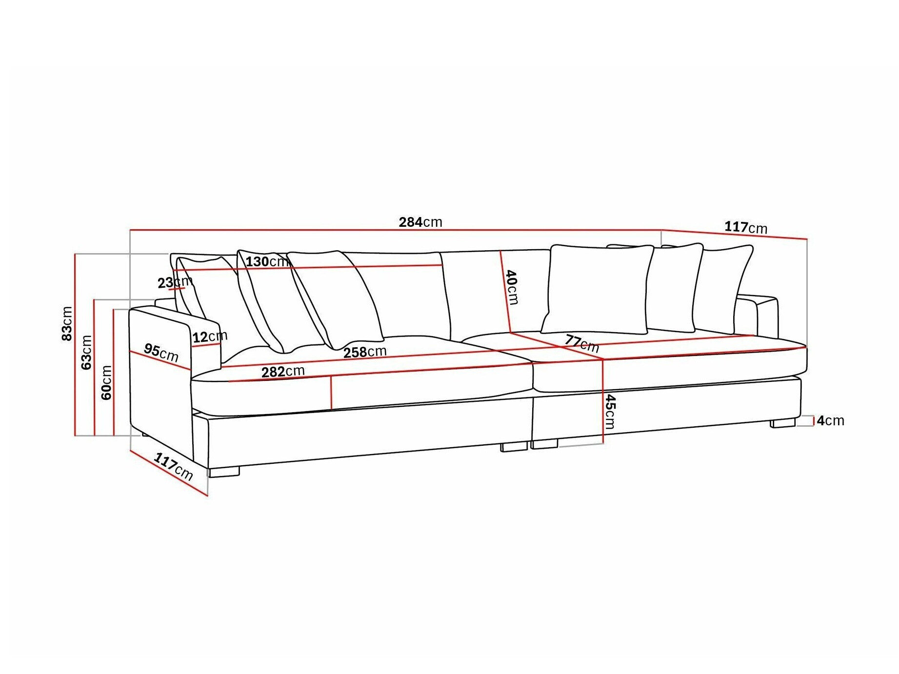 Sofa Tivsoe 107 (Cremona 93)