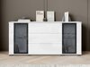 Commode Torcame 101 (Blanc + Blanc brillant)