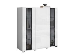 Dressoir Torcame 100 (Wit + Glanzend wit)