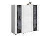 Dressoir Torcame 100 (Wit + Glanzend wit)