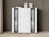 Dressoir Torcame 100 (Wit + Glanzend wit)
