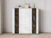 Dressoir Torcame 100 (Wotan eik + Glanzend wit)