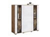 Dressoir Torcame 100 (Wotan eik + Glanzend wit)