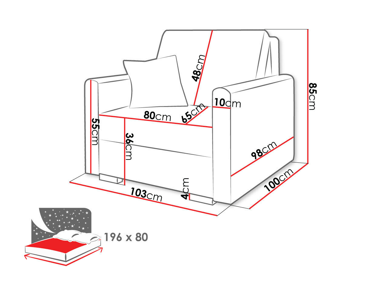 Lænestol Solrin I (Tilia 90)