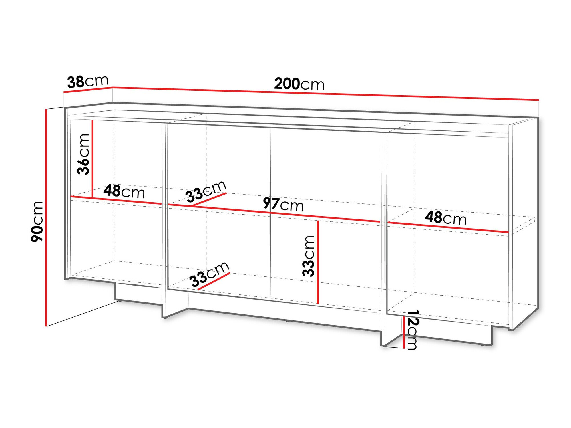 Skænk Filus (Egetræ)