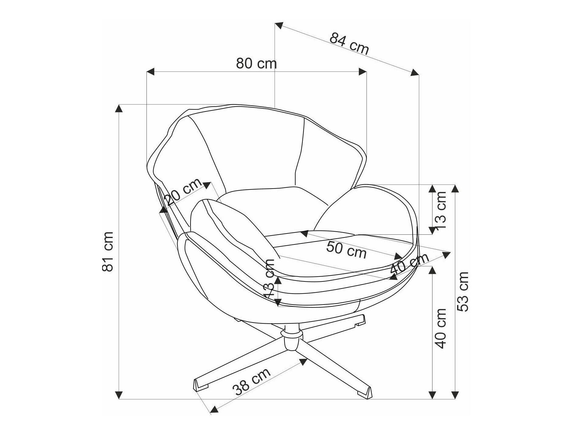 Lænestol Houston 1958 (Grå)