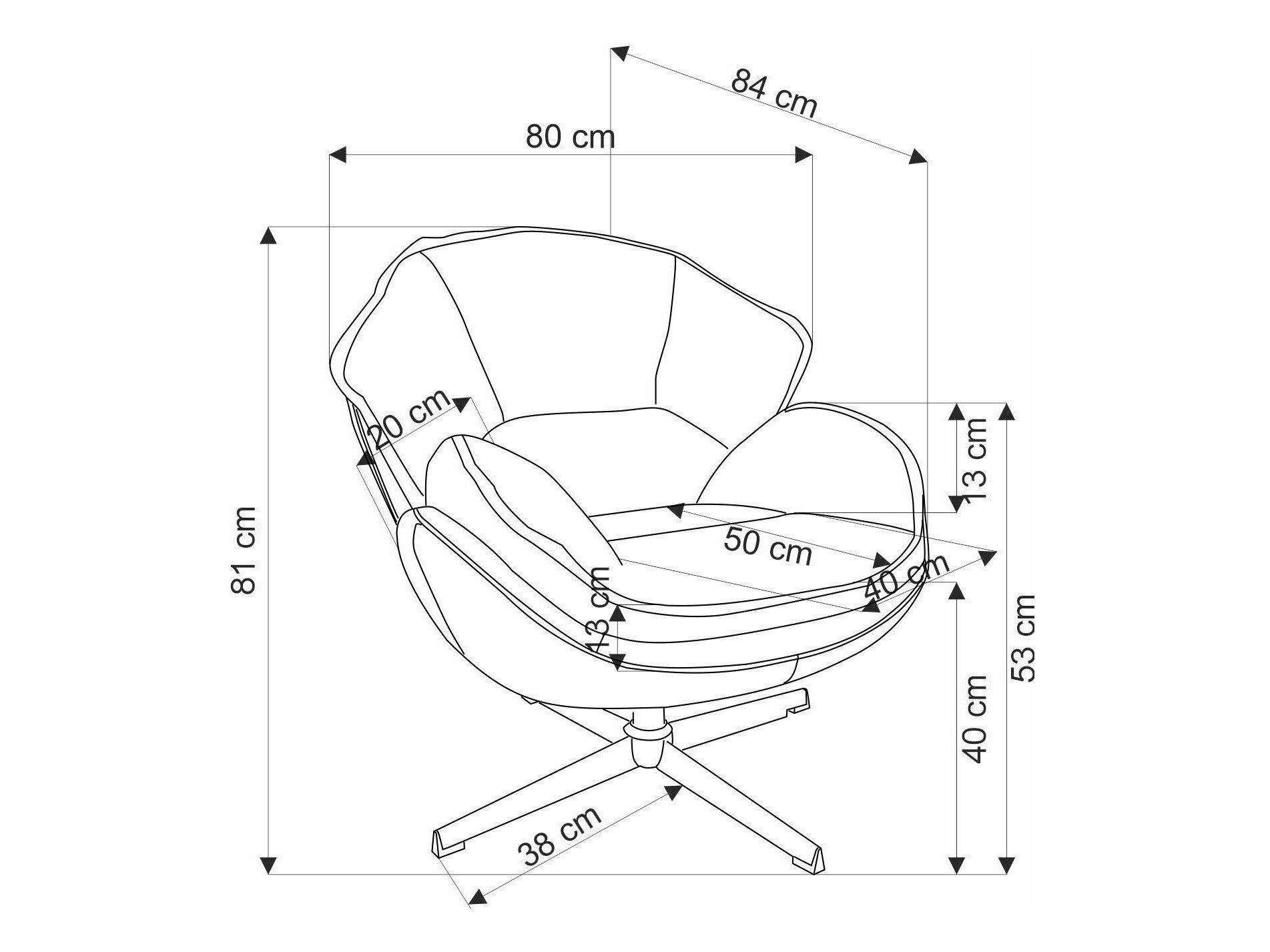 Lænestol Houston 1958 (Gul)