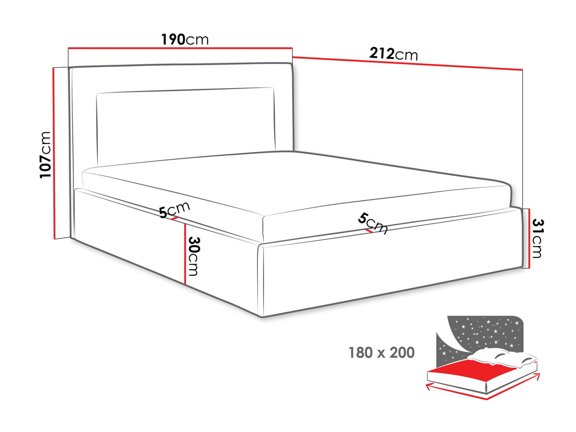 Bed Arsura (Coral 15)